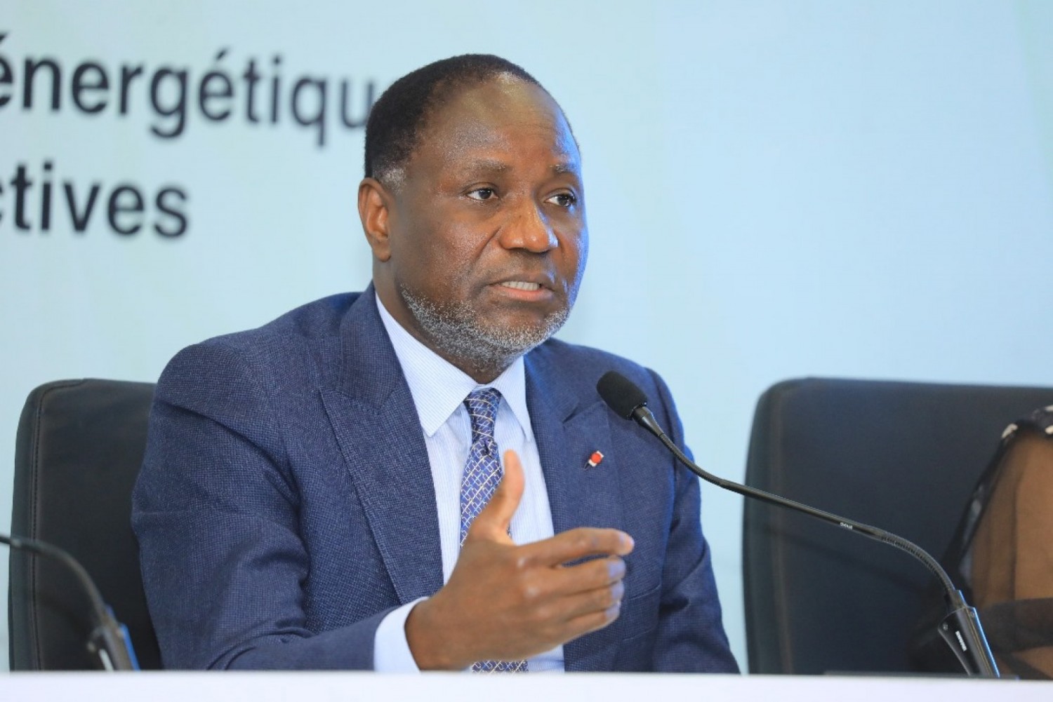 Le Ministre ivoirien du Pétrole et de l'Énergie, M. Sangafowa-Coulibaly.