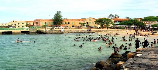 L'île fde Gorée au Sénégal.